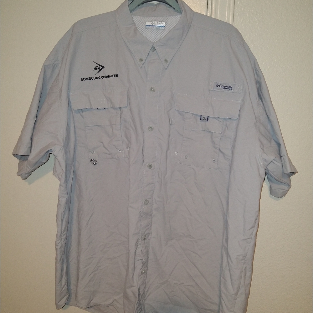 Columbia PFG Vented Outdoor Fishing Short Sleeve Shirt Men's sz XL